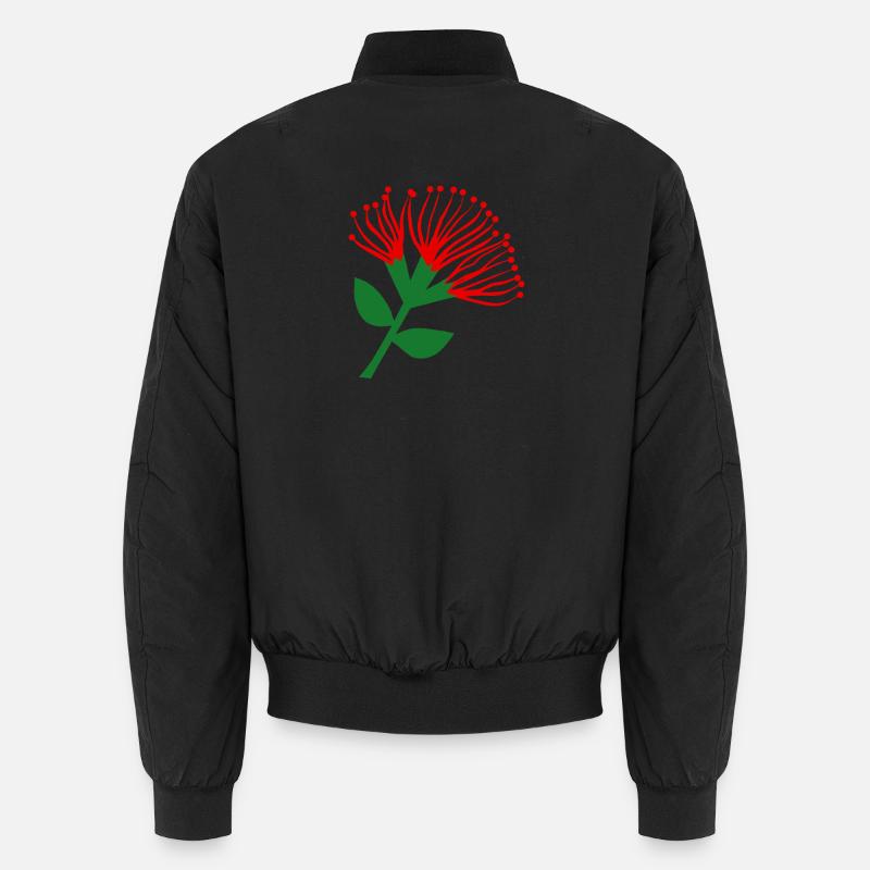 Pohutukawa Blume , Neuseeland - Unisex Bomberjacke - Schwarz