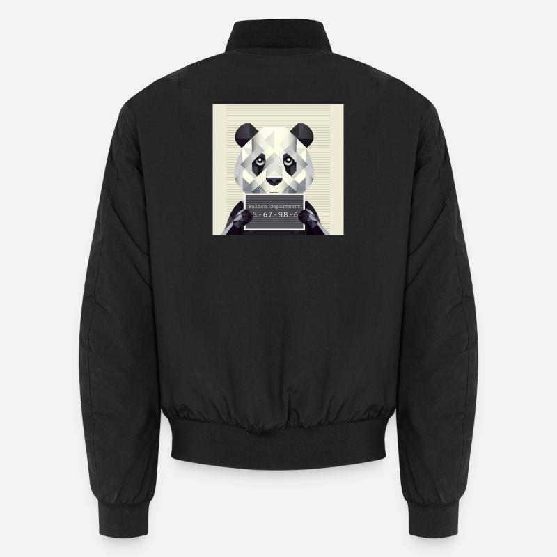 Panda Mugshot – Pris avec des animaux ! Bomber unisexe
