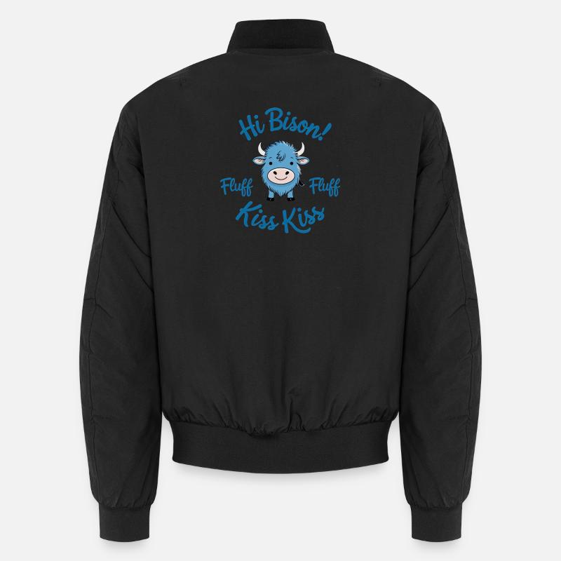 Hi Bison Fluff Fluff - Unisex Bomberjacke - Schwarz