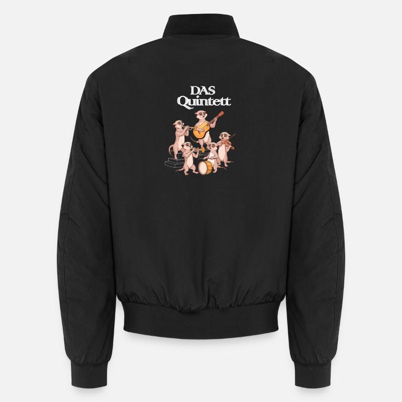 Das Quintett - Erdmännchen Orchester - Unisex Bomberjacke - Schwarz