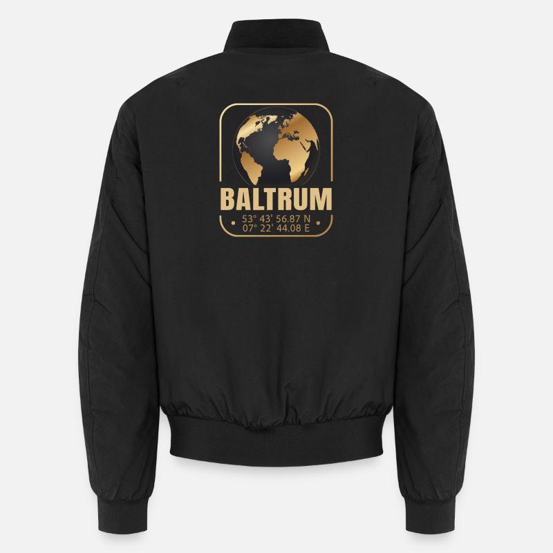 Baltrum - Unisex Bomberjacke - Schwarz