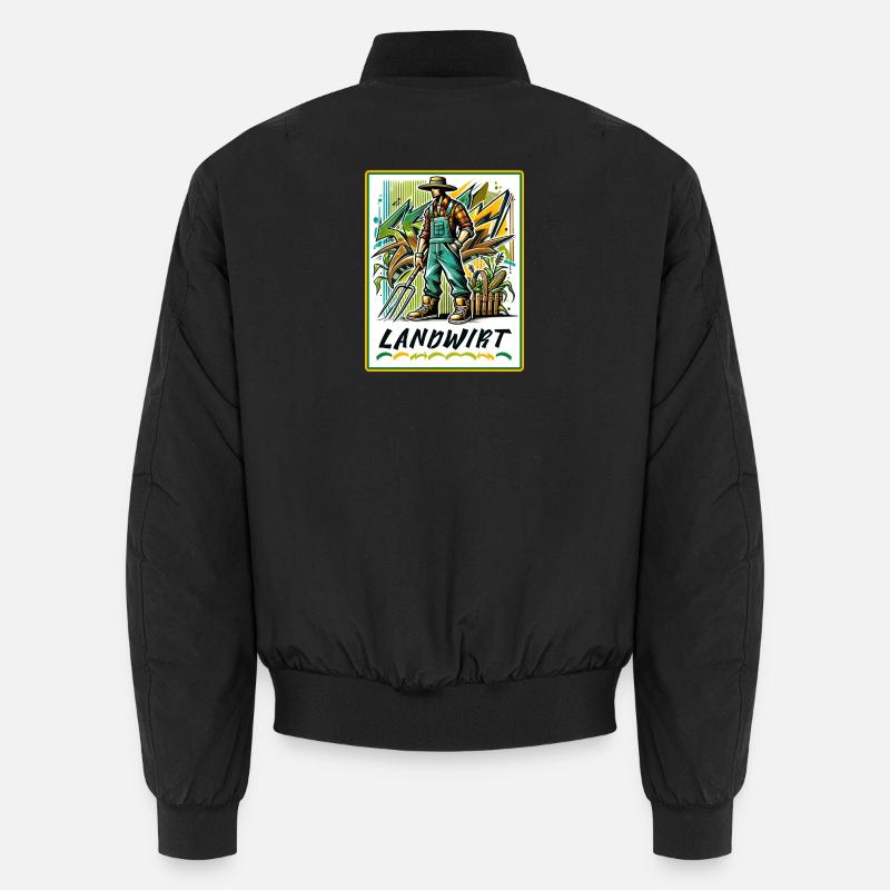 Proud farmer in graffiti style Unisex Bomber Jacket
