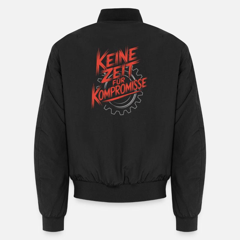 No time for compromise red Unisex Bomber Jacket