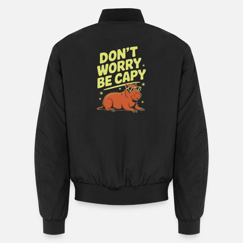 Capybara Ne vous inquiétez pas Be Capy Capybara Rongeur Bomber unisexe