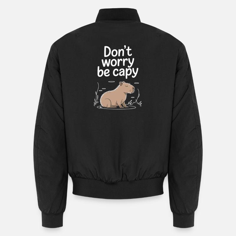 Capybara Ne vous inquiétez pas Be Capy Capybara Rongeur Bomber unisexe