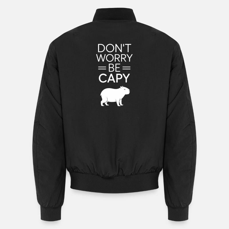 Capybara Ne vous inquiétez pas Be Capy Capybara Rongeur Bomber unisexe