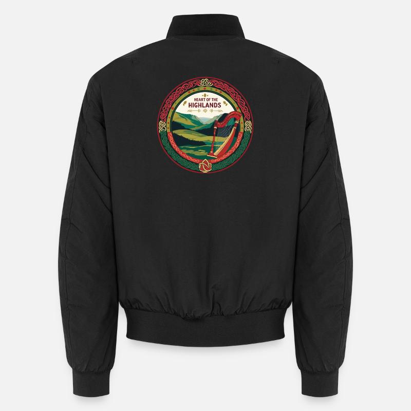 Schottland - Unisex Bomberjacke - Schwarz