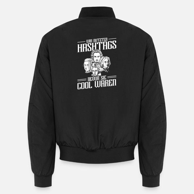 Wir Nutzten Hashtags Bach Mozart Beethoven Händel Unisex Bomberjacke