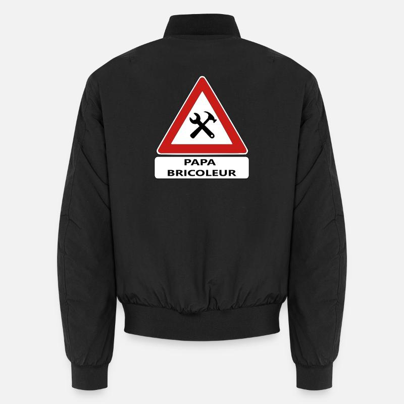 Papa bricoleur - Bomber unisexe - noir