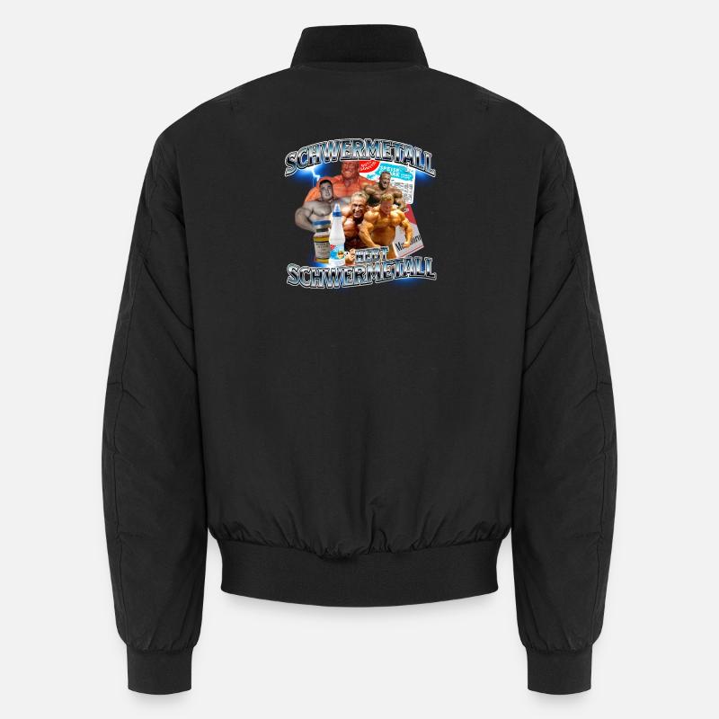 Nur Schwermetall hebt Schwermetall Unisex Bomberjacke
