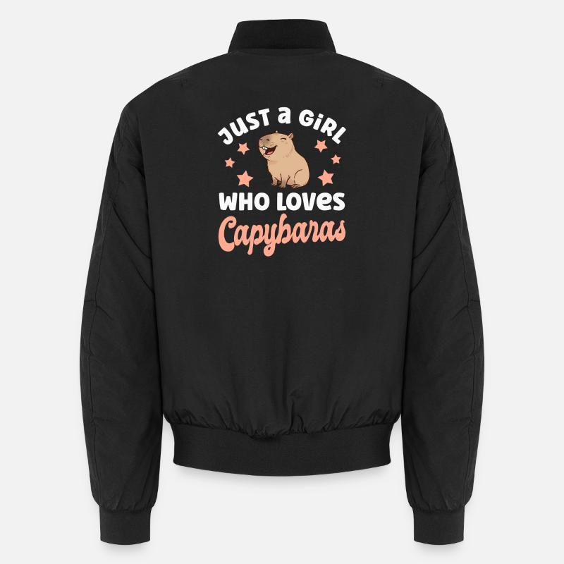 Capybara Wasserschwein Unisex Bomberjacke