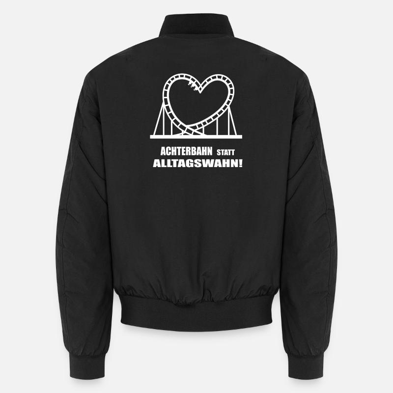 Achterbahn statt Alltagswahn Unisex Bomberjacke