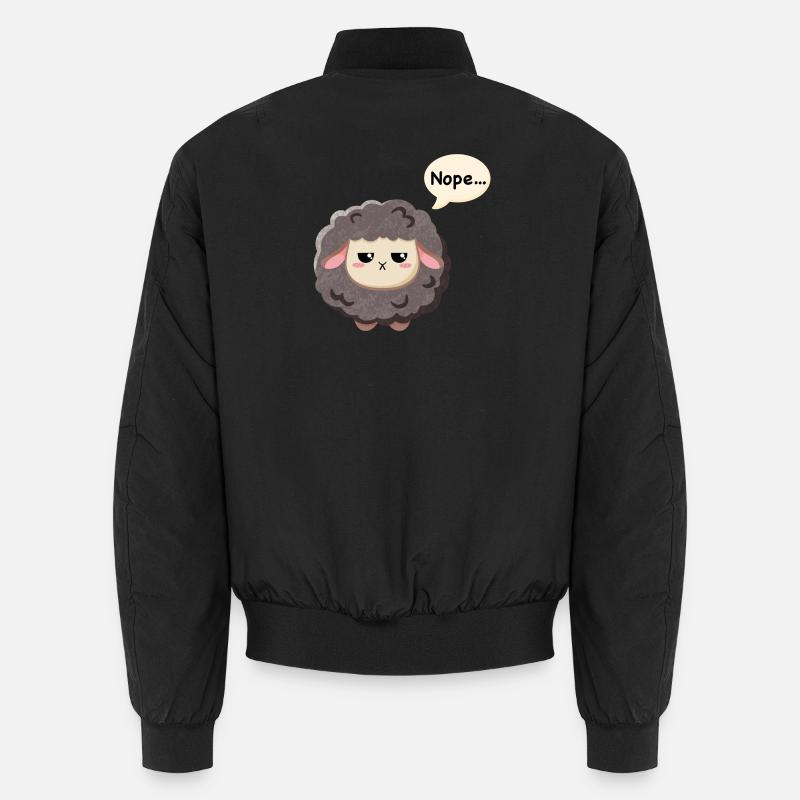 Mouton noir - Non - Bomber unisexe - noir