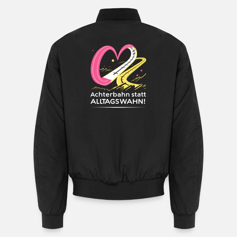 Roller coaster instead of everyday mania Unisex Bomber Jacket