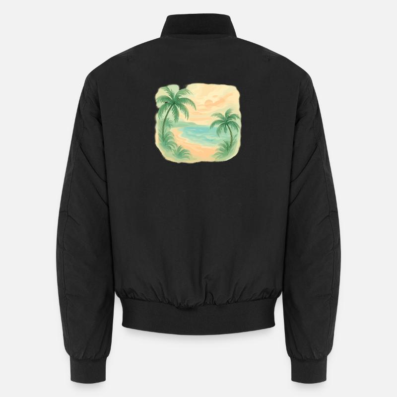 Tropical beach magic Unisex Bomber Jacket