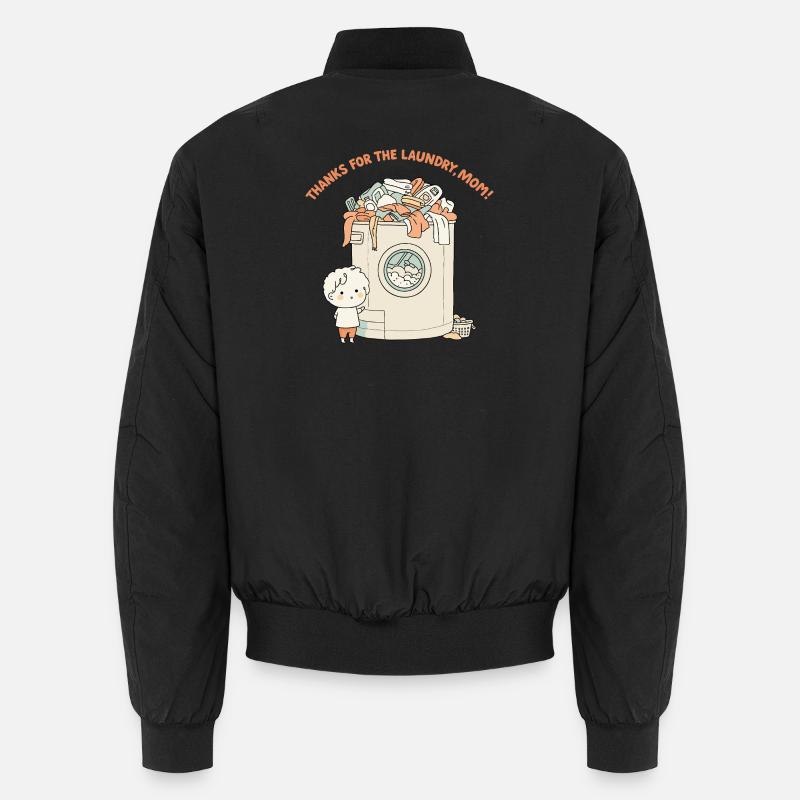 Merci pour la lessive, maman ! - Bomber unisexe - noir