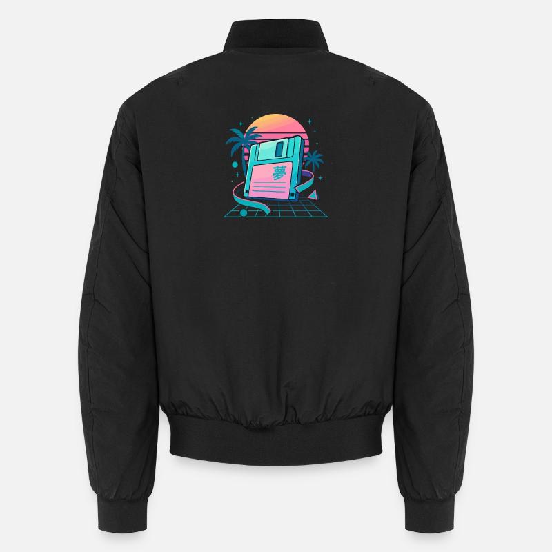 Retro Floppy Dream Unisex Bomber Jacket