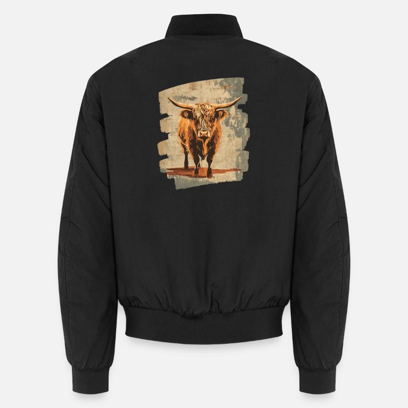 Scottish Highland cattle Unisex Bomber Jacket