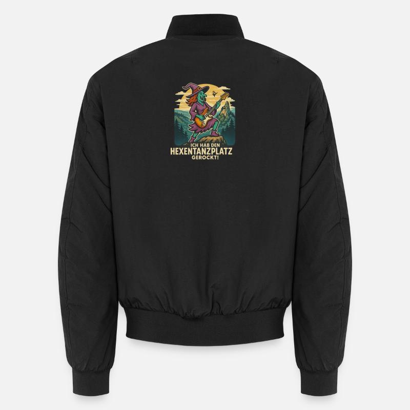 Hexentanz Rock auf Hexentanzplatz - Unisex Bomberjacke - Schwarz