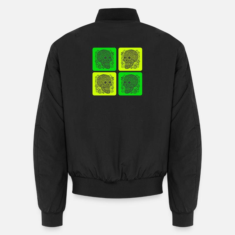 Crâne coloré – Mexico Design Bomber unisexe