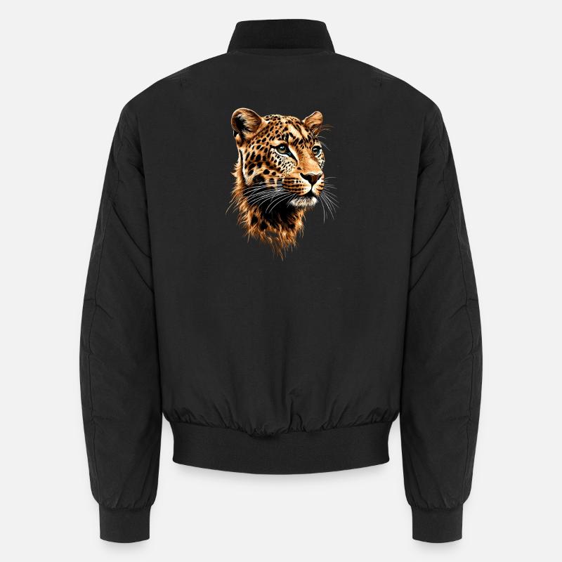 Leopard Panther Big Cat Cat Panther Leopard Unisex Bomber Jacket