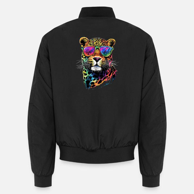 Panthère léopard Grand chat Chat Panthère léopard Bomber unisexe