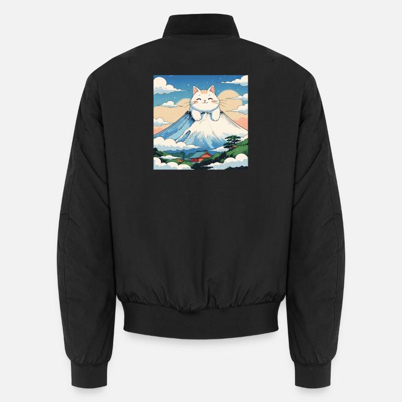 Fuji Kitten - Unisex Bomber Jacket - black