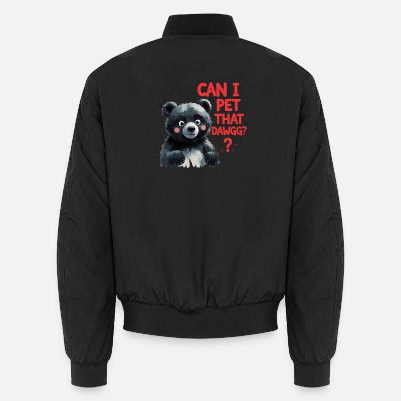 Puis-je caresser ce Dawgg ? - Bomber unisexe - noir