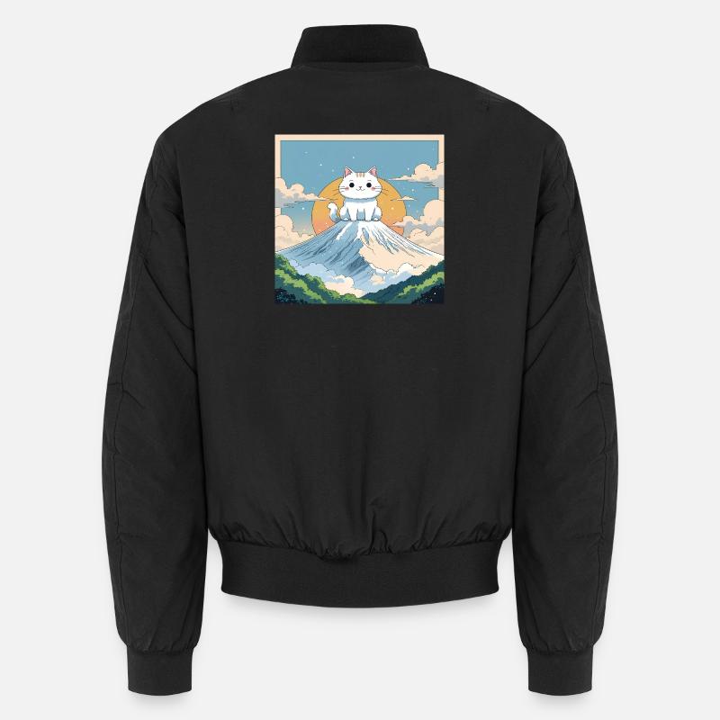 Fuji Kitten - Unisex Bomber Jacket - black