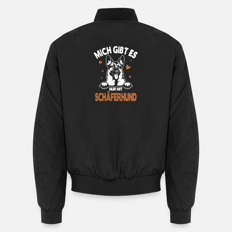 Schäferhund Geschenke Hund Frauchen Gassi Unisex Bomberjacke