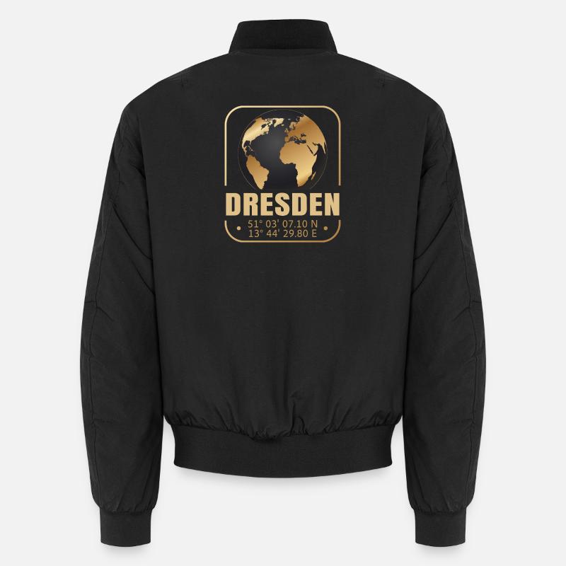 Dresden - Unisex Bomberjacke - Schwarz