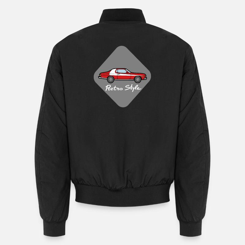 Retro style - Bomber unisexe - noir