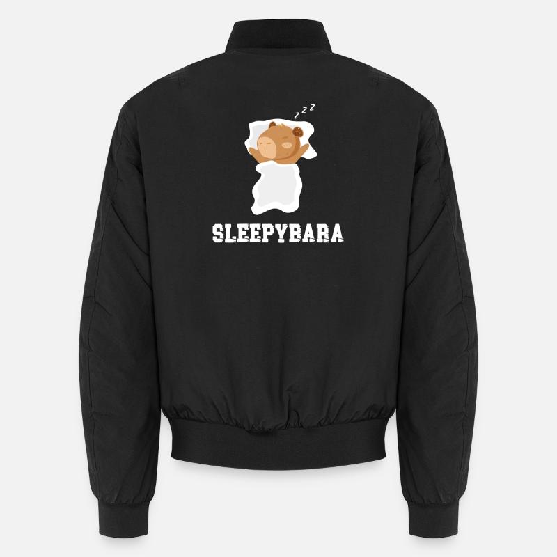 Sleepybara - Bomber unisexe - noir