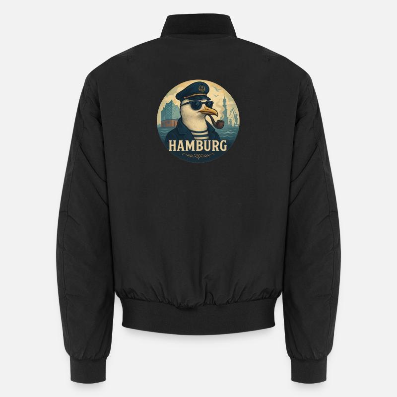 Captain Möwe – Hamburg Style Unisex Bomberjacke