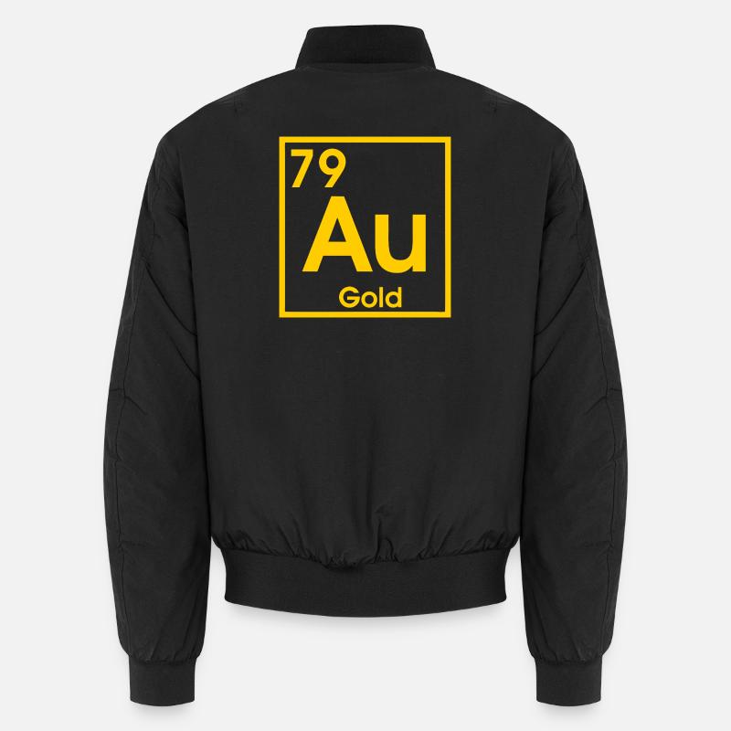 AU Gold – Element symbol design Unisex Bomber Jacket
