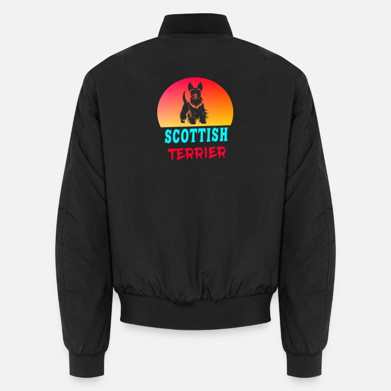 Scottish Terrerier Vintage Design Unisex Bomberjacke