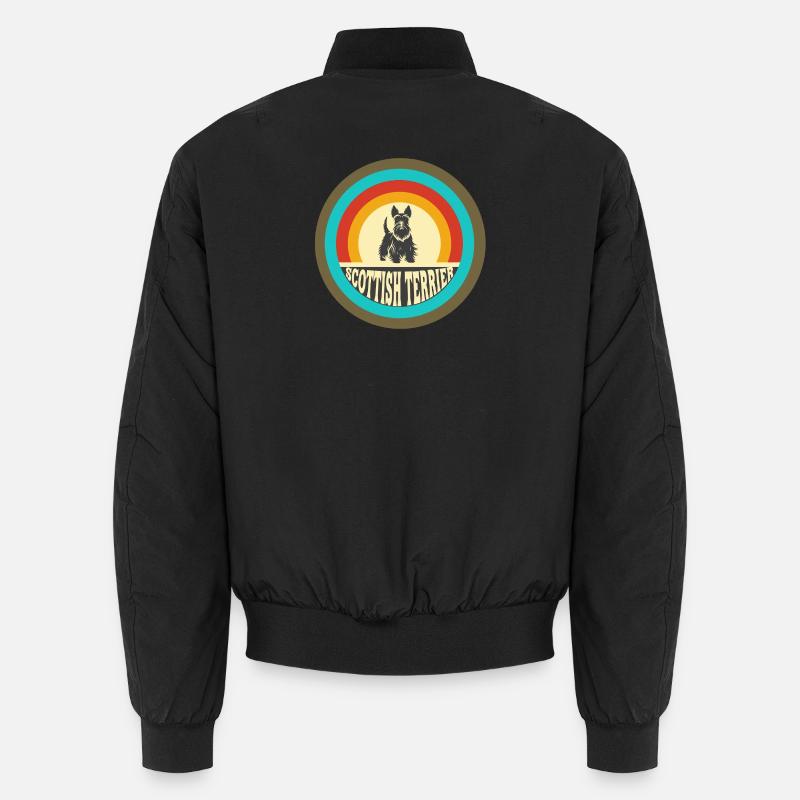 Scottish Terrier Vintage Design Bomber unisexe
