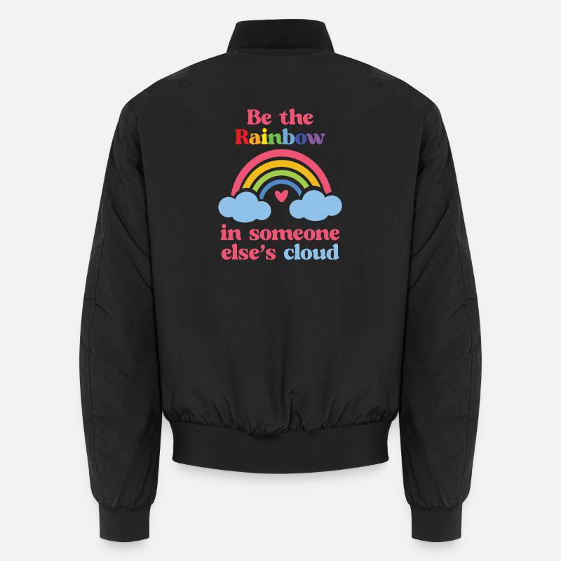 LGBTQ Pride Month - Sei der Regenbogen in jemand anderem Unisex Bomberjacke