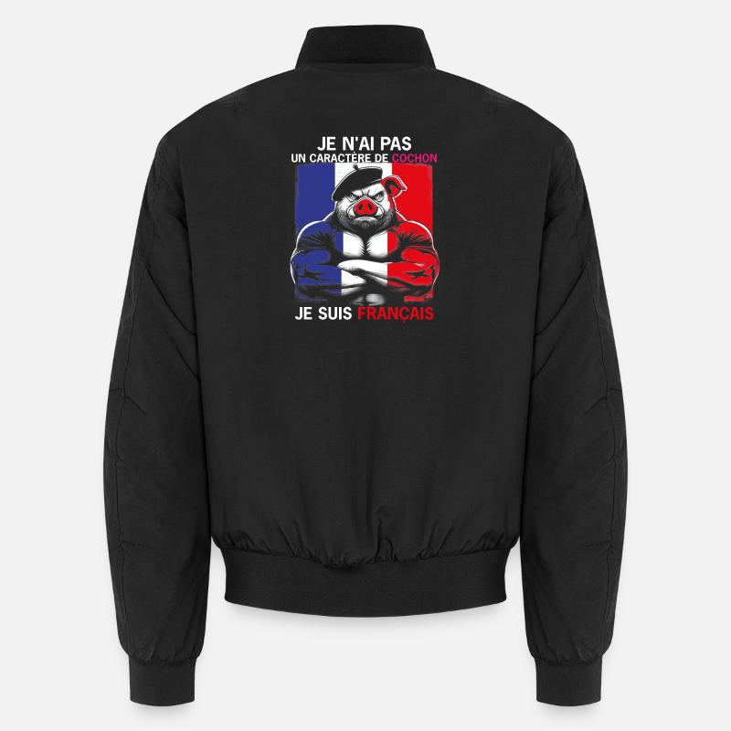 TETE DE COCHON - Bomber unisexe - noir