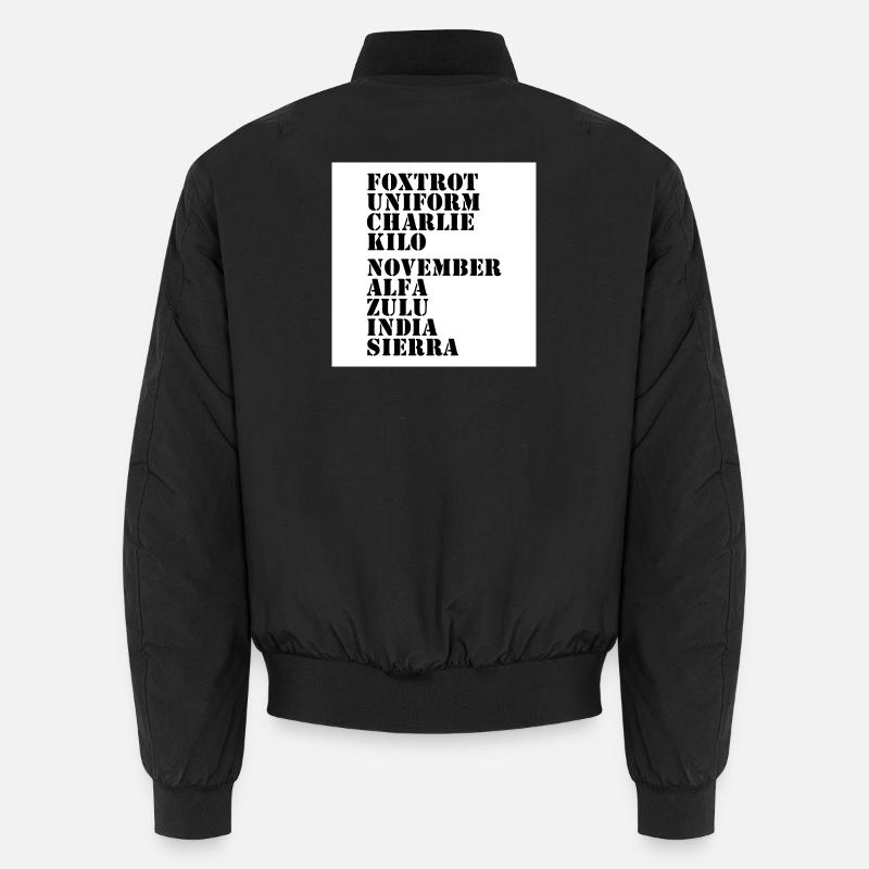 Against Nazis - Unisex Bomber Jacket - black