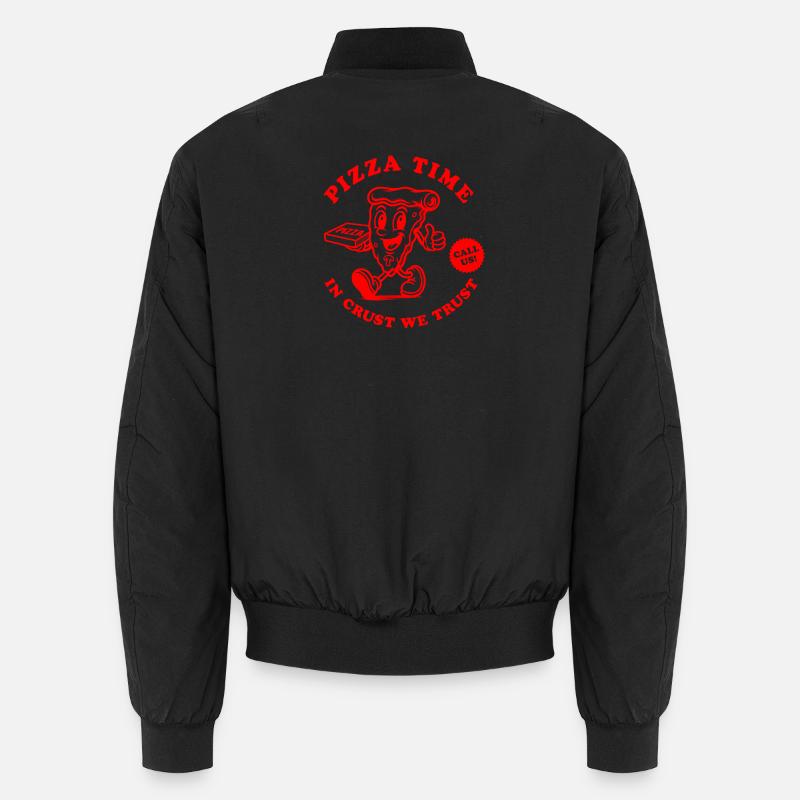 Pizza Time In Crust We Trust Unisex Bomberjacke
