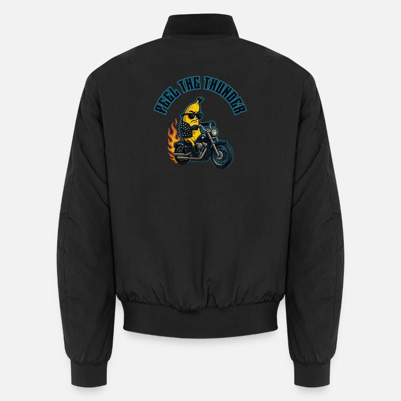 Biker banane - Bomber unisexe - noir