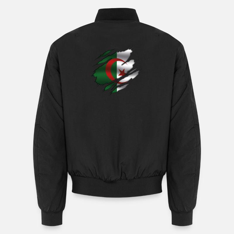 Drapeau de l’Algérie - Algérie - Drapeau déchiré Bomber unisexe