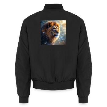 Animal Totem Lion - Bomber unisexe - noir - Dos - AI Model Male 185 light (185cm)