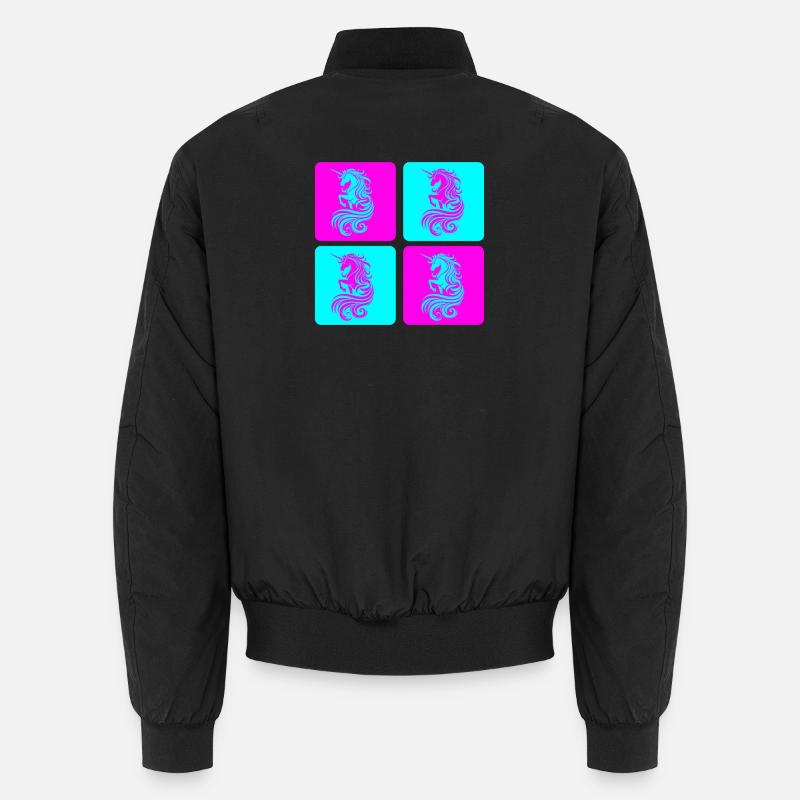 Magisches Einhorn Pop Art Unisex Bomberjacke