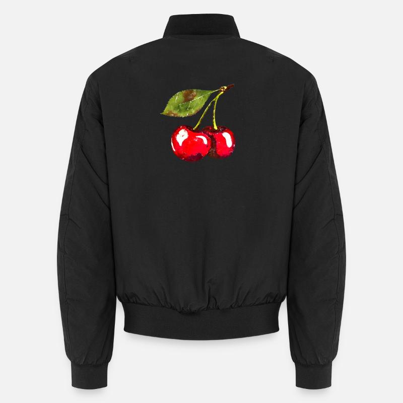Kirschen Sommer Trend 2025 Cherry Vintrage Retro Unisex Bomberjacke