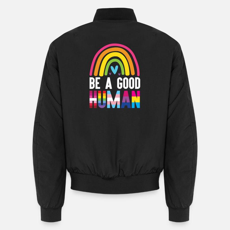 Mois de la fierté LGBT - Be a Good Human Bomber unisexe