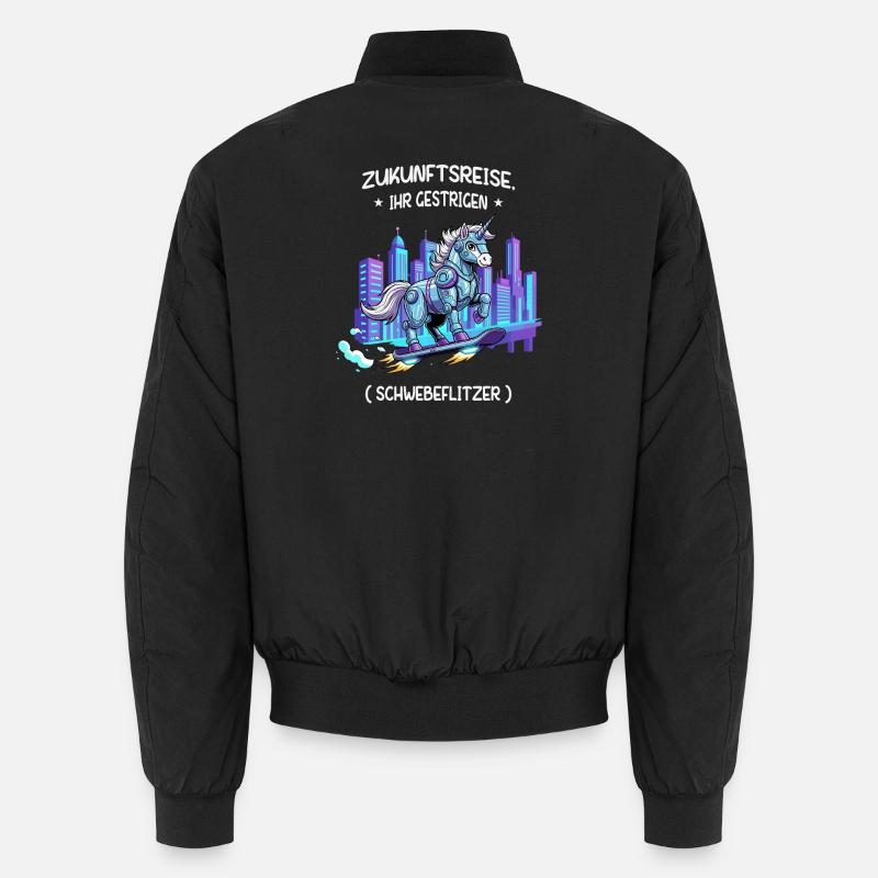 Cyber-Einhorn-Reise Unisex Bomberjacke