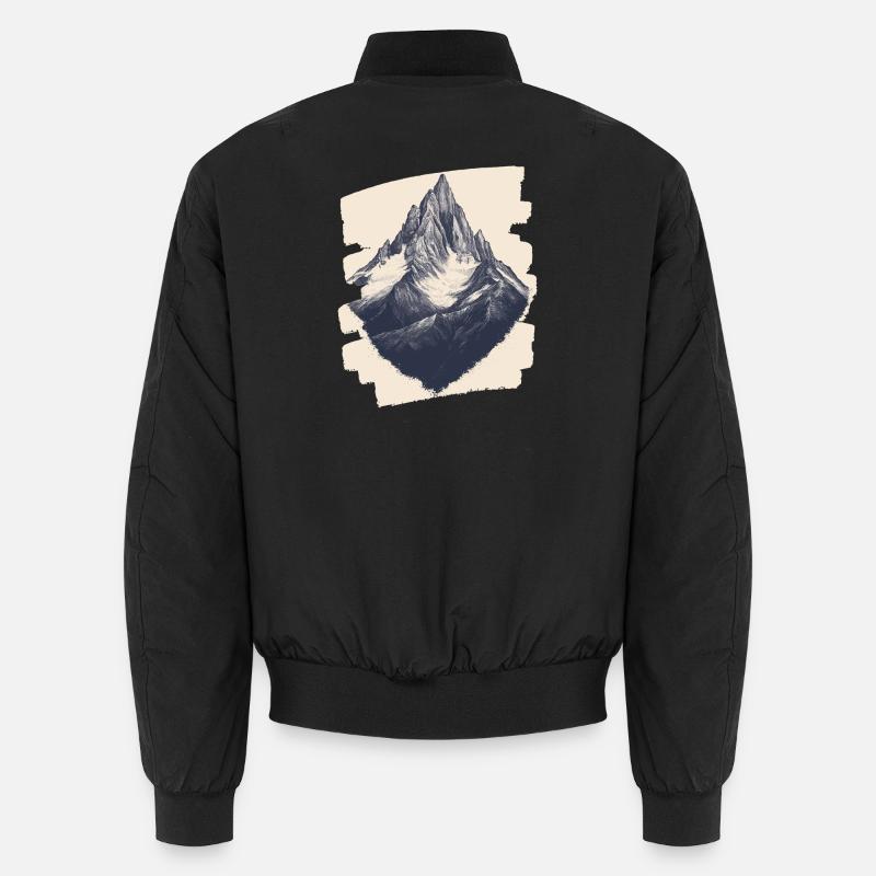 Mountains Climbing Climbers Hiking Unisex Bomber Jacket