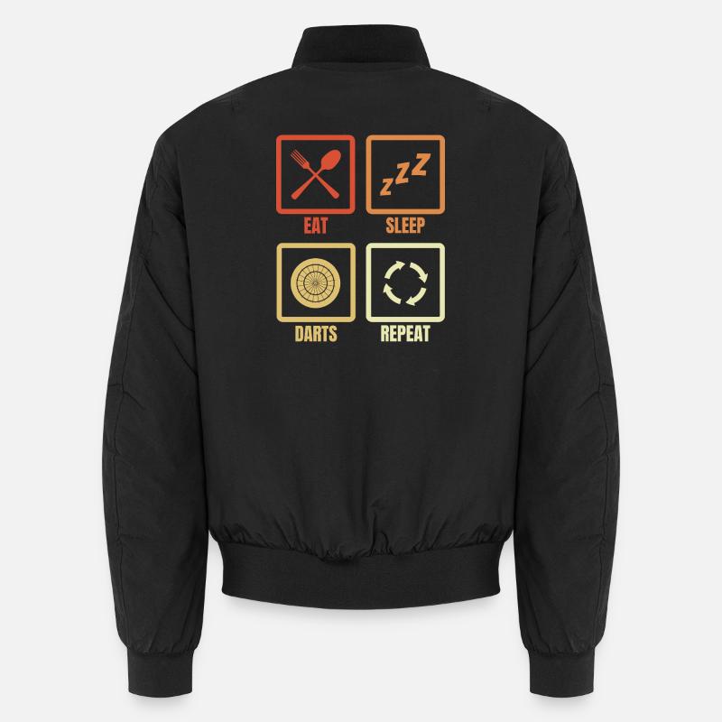 Manger des fléchettes pour dormir répéter Bomber unisexe